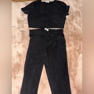 Ardene Black Two-Piece Set